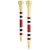 PrideSports 2-3/4" Nova Bamboo Tees Red/White/Blue Stripe