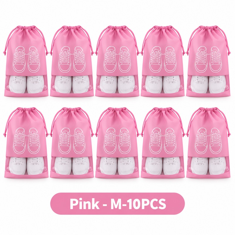 Non-Woven Shoe Storage Bags for Travel & Closet Organization –