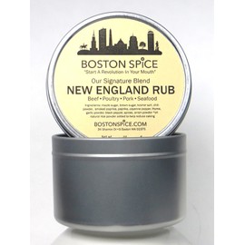 Boston Spice New England Rub Barbecue Handmade Gourmet Seasoning Dry Rubs Steak Vermont Maple Sugar For Beef Pork Poultry Seafood Ribs Roast Vegetables Smoker Grilling BBQ Approx 1 Cup 6.2oz/178g