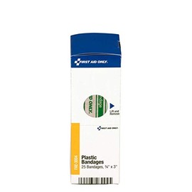 First Aid Only - FAE3004 Plastic Bandages, 3/4x3, 25 Count