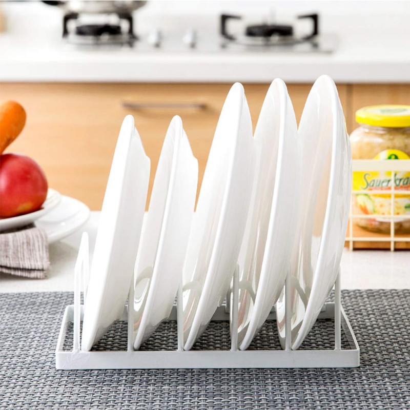 [2 Pack] Dish Plate Storage Drainboard, Tomorotec Pot Lid Holder