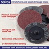 SPEEDWOX 50pcs 2" 60 Grit Quick Release Discs Aluminum Oxide