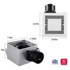 Tech Drive Bathroom Fan with Light 50 CFM 1.0Sone No