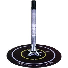 Mahfisj 1:200 Scale Falcon 9 Rocket Model – SpaceX Recovery Launch Vehicle Replica Metal Diecast F9 Starship Falcon Heavy Model Ideal Desktop Decoration and Gift for Space Enthusiasts