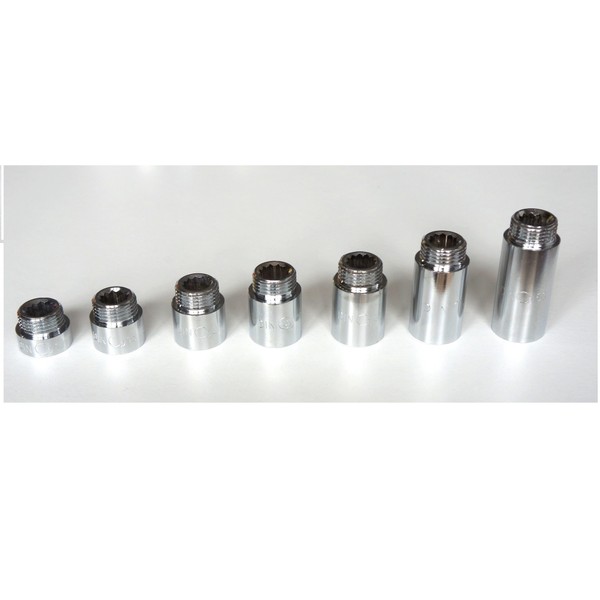 BFG Tap Extension 1/2 Inch BSP, 25 mm Extension, Chrome-Plated