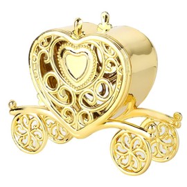 MAGT Wedding Candy Boxes, Pack of 12 Romantic Royal Heart Shpaed Promotion Candy Boxes Gift Box for Wedding Party Gifts (Gold)