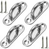 4 Pcs 3.1 Inch 304 Stainless Steel Ceiling Hooks Pad