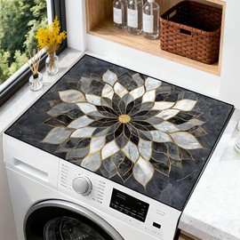 AOHMPT Washer Dryer Dust Cover Mat for Top：Non-slip Dryer Top Protector Mat for Kitchen Laundry Room 23.6 x 19.7 inch