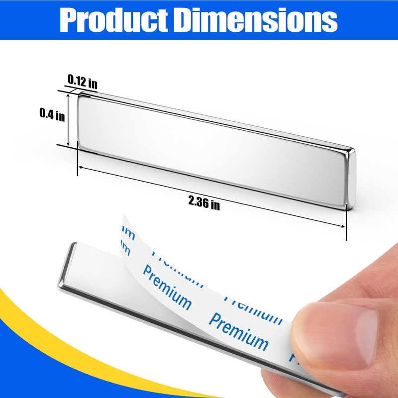 FINDMAG 12Pcs Strong Neodymium Magnets Bar, Heavy Duty Rare Earth
