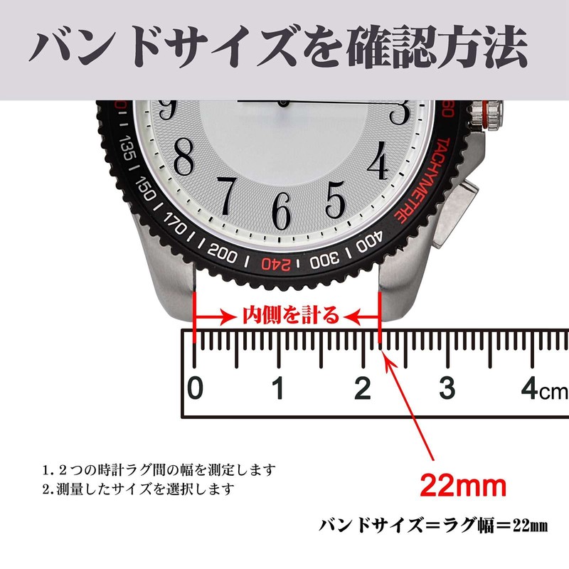 BISONSTRAP Watch Band, 0.7 inch (18 mm), 0.8 inch (20