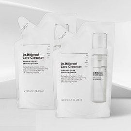 Doctor Different Moist cleansing/ Dr. Different Zero Cleanser for normal and dry skin 200ml+main product volume refill set (+Zero Cleanser miniature 50ml) / 촉촉 클렌징/ 닥터디퍼런트 제로 클렌저 중건성 200ml+본품 용량 리필 세트(+제로클렌저 미니어처50ml)
