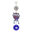 Blue Eye Owl Keychain Good Luck Beautiful Blessing Amulet Car