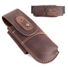 Topstache Leather Pocket Knife Sheath - Belt Loop EDC Belt