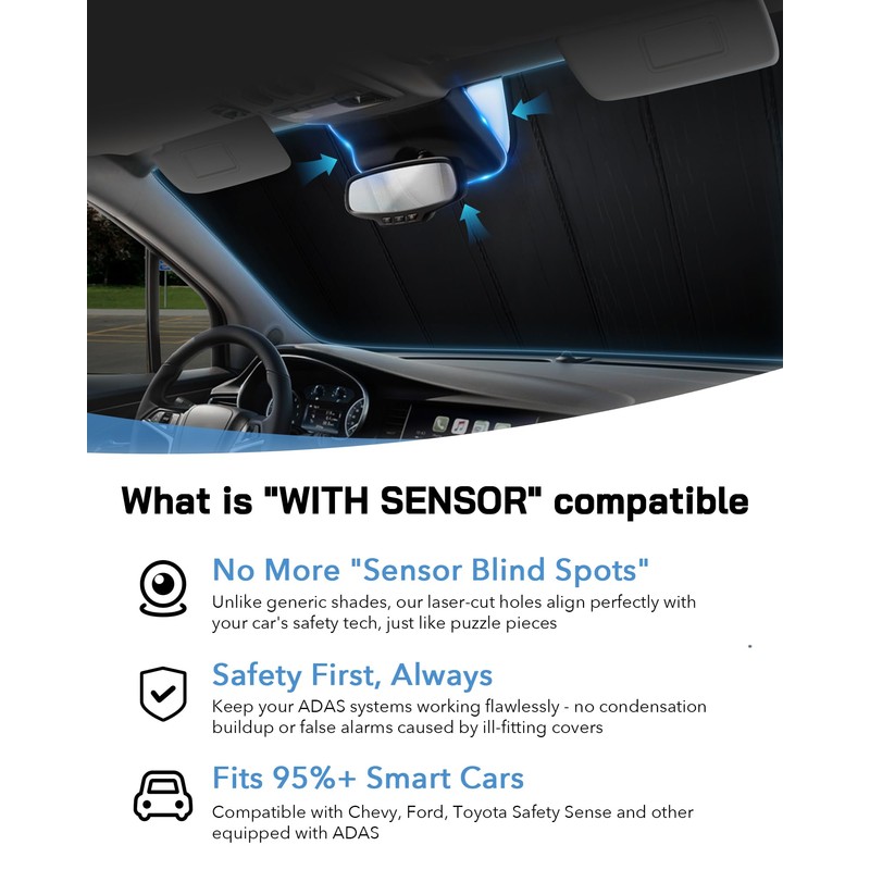 Pigenius Windshield Sunshade for Mini Cooper Clubman 2016-2025 (F54 Chassis)