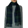 Oxfords Cashmere 100% Lambswool Plaid Tartan Scarf, Black Watch