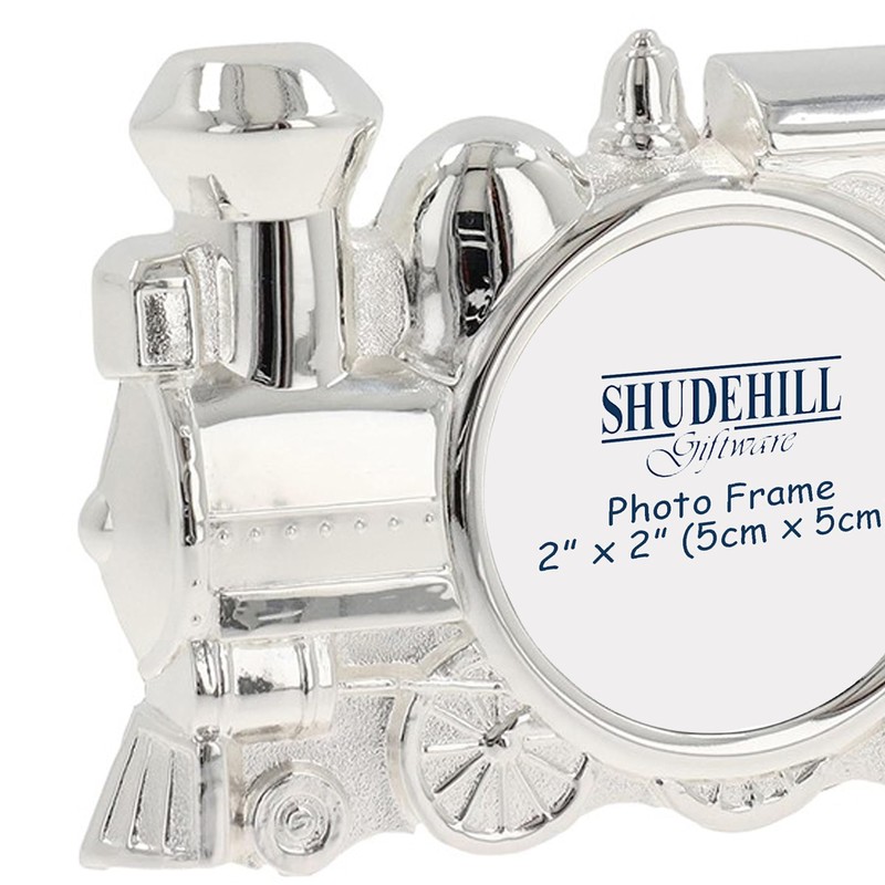 Baby Photo Frame Train Silver Plated 2' x 2' for