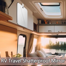1 Pack Shower Mirror for Shaving, Shower Mirror for Shaving Men (6.5 x 9.5 Inch); Small Wall Mirrors for Showers, Shatterproof Plexiglass Makeup Mirrior, Travel Camping Showers Mirrors
