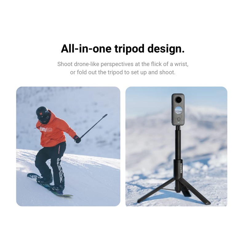 INSTA360 2-in1 Invisible selfie stick + tripod for GO, GO2,