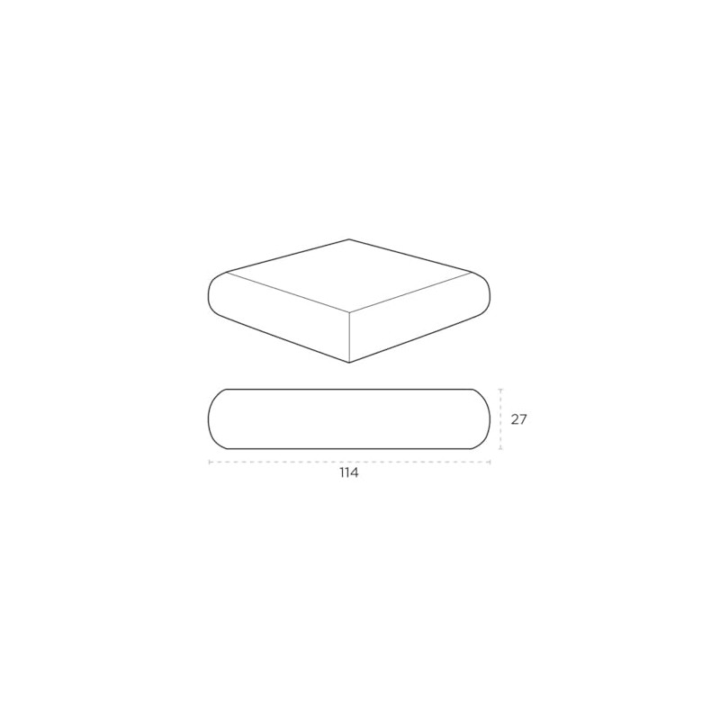 Jackson Woodturners Oak Flat Newel Cap Rebated to fit a