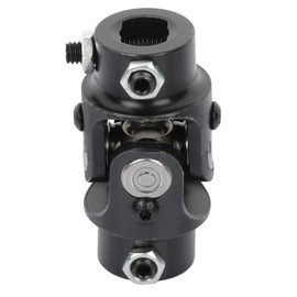 ROADFAR Power Steering Rack and Pinion Coupler 13/16"-36 Spline * 3/4" DD Black U-Joint Shaft Single 83mm