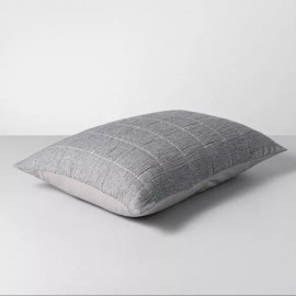 Hearth & Hand with Magnolia NWT Hearth & Hand Magnolia Matelasse quilted pillow sham Gray ~ King size