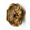 Curly 1940s style clip-in fringe hairpiece/clip-in bangs: Bunny copper red