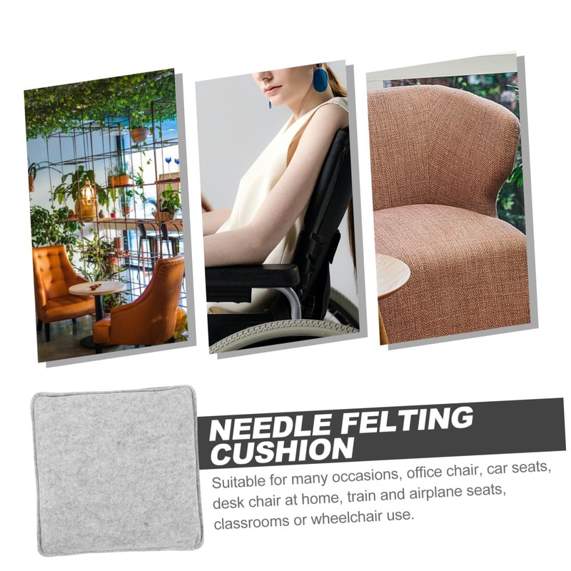 KONTONTY Comfortable Needle Felting Seat Cushion Pad Ergonomic Design for