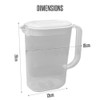 PHG Durable Plastic Fridge Door Jug with Lid | BPA