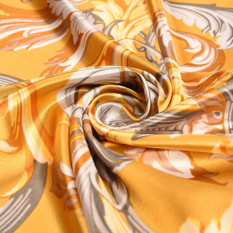 Lingso Pañuelo de seda para mujer, bufanda cuadrada para envolver