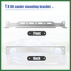 Motoforti Universal Oil Cooler Mounting Bracket Kit 330mm Silver Tone