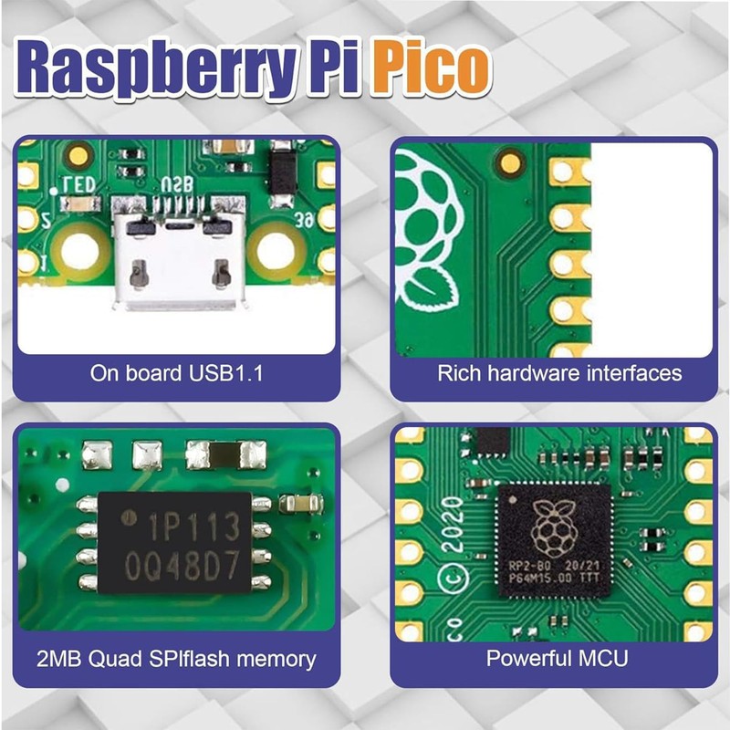 A-DIGISHUO Raspberry Pi Pico and Pico W Microcontroller Board |