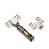 ANGSTROM 2-Pack Frameless Concealed Cabinet Hinges, Soft-Close, 2D Adjustable (Half-Overlay)