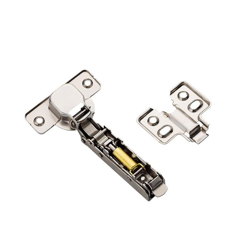 ANGSTROM 2-Pack Frameless Concealed Cabinet Hinges, Soft-Close, 2D Adjustable (Half-Overlay)
