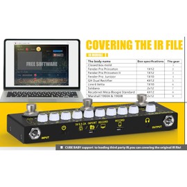 Balee Multi Effects Pedal Guitar Pedals Effects Combined Delay Reverb Chorus Effect Pedal with IR Loading Multi Effects Guitar Pedal for Electric Bass Guitar