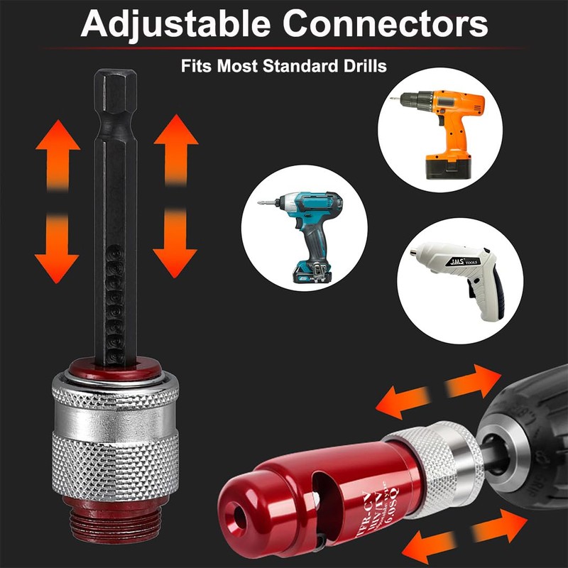 Eewudwok Drill Wire Stripper Cutter, 2.5/4.0/6.0 sq Cable Stripping Tool