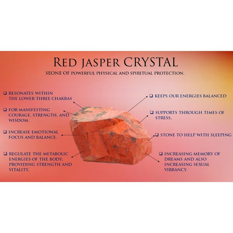 Jet International Red Jasper Angel Chakra Wand Stick Approx. 5.5