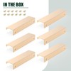 Flehomo 6 Pcs Cabinet Handle, 120 mm Finger Edge Pull