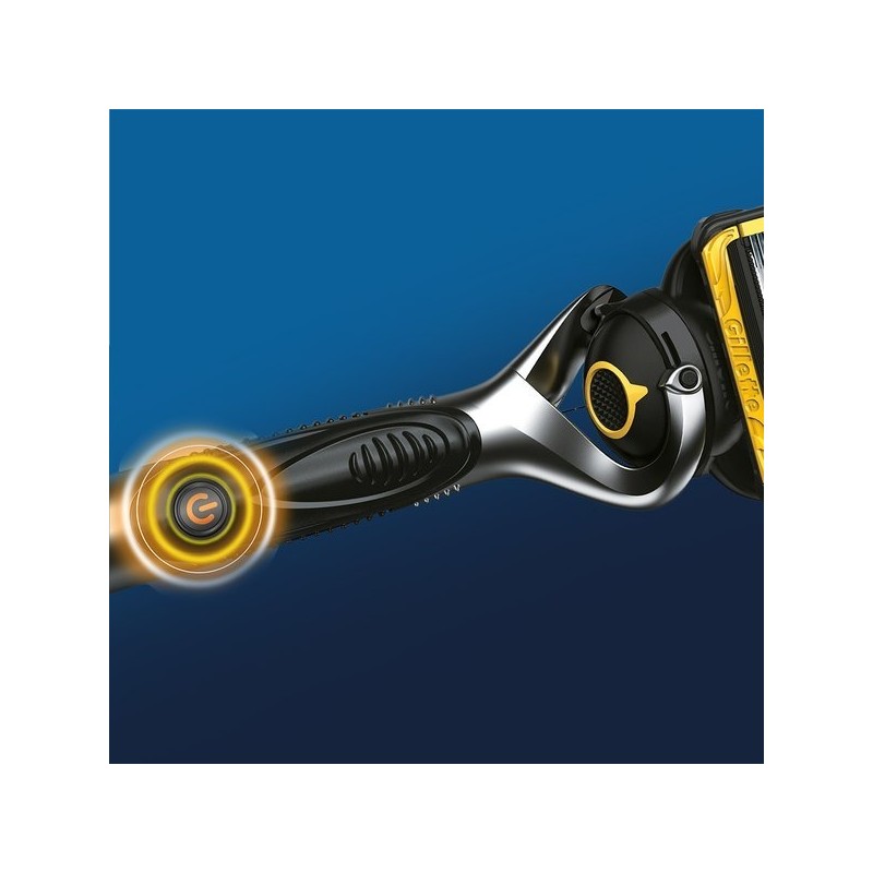 Gillette ProShield Yellow Power Razor Handle (1 Pack) + Blade