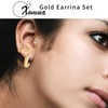 14K Gold Earrings for Women, Chunky Hoop Earrings Trendy, Cartilage
