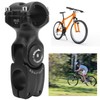 LUNJE 31.8x90mm Bicycle Angle Adjustable Handlebar Stem Riser Aluminium Alloy