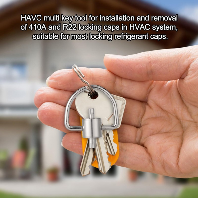Refrigerant Locking Cap Key, HVAC Locking Cap Key Universal Locking