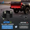 MICTUNING Tail Light Wire Harness Compatible with 2018-2021 Chevy Silverado/GMC
