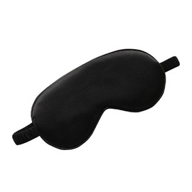 Shuiniba Natural Silk Sleep Mask, Blindfold, Super Smooth Eye Mask (Black)