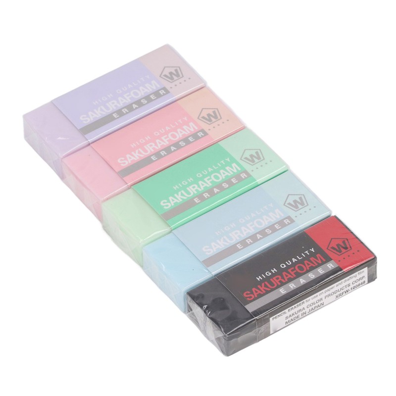 5 Pcs Art Eraser Strong Cleaning Ability Colored Eraser for