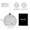 TISLYCO Plug-in Crystal Chandelier Lighting with Long Cord 13.12ft and