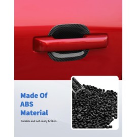 DSWSQ Door Handle Bowl Cover Compatible for Ford F150 2021 2022 2023 2024 Accessories Car Exterior Door Handle Bowl Scratch Protector (Carbon Fibre)