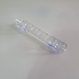 Reef Geeks Coral Question Rack 6 Holes Acrylic Question Holder for Marine Aquarium (Crystal Clear)