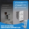 MooxHAI 30 Pcs Switch Box Straps on Electrical Outlet Repair