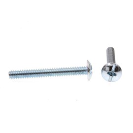 Prime-Line 9006839 Machine Screw, Truss Head, Slotted/Phillips Combo, #8-32 X 1-3/8 in, Zinc Plated Steel, Pack of 100