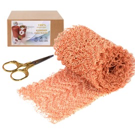 Copper Mesh Rodent Control Copper Wool for Slugs Mice Pest Snail Bird Control 4" x 50 in Copper Wire for Weep Hole Covers Rodent Mesh